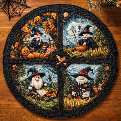 Gnome Witch WY0508058CL Quilted Round Mat