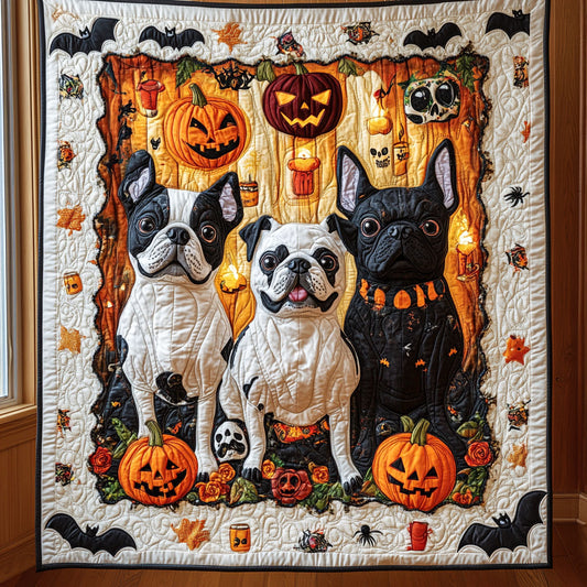 Pumpkin Pups CP2207009CL Quilt