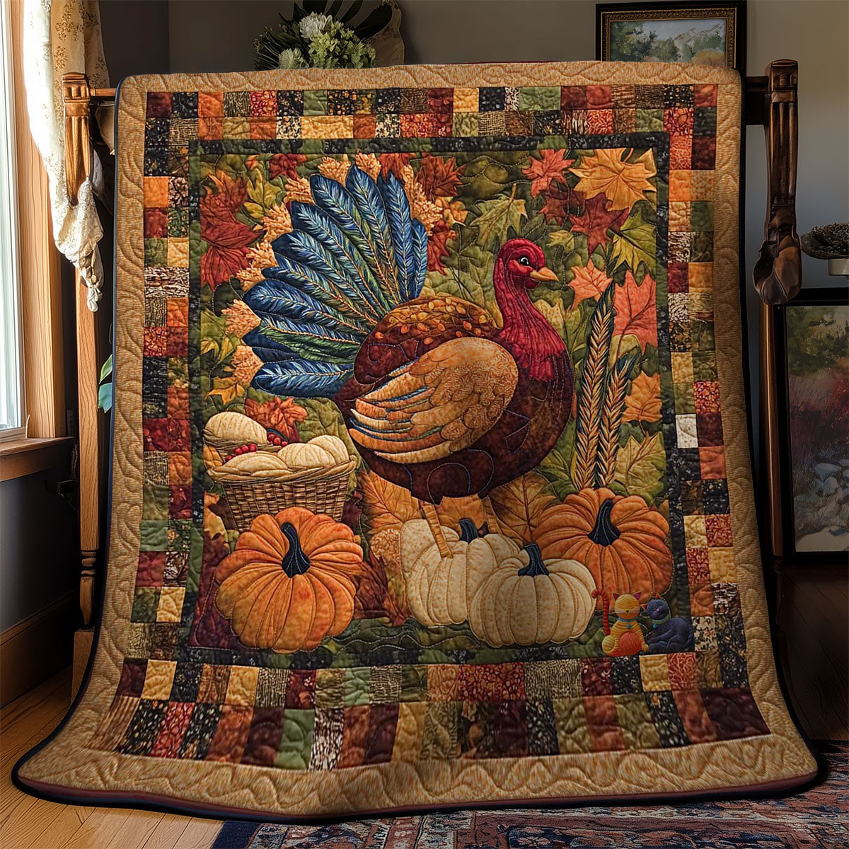 Turkey Harvest Glow WN2011045CL Quilt