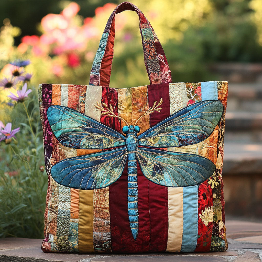 Dragonfly Spirit CW2909006CL Quilted Tote Bag