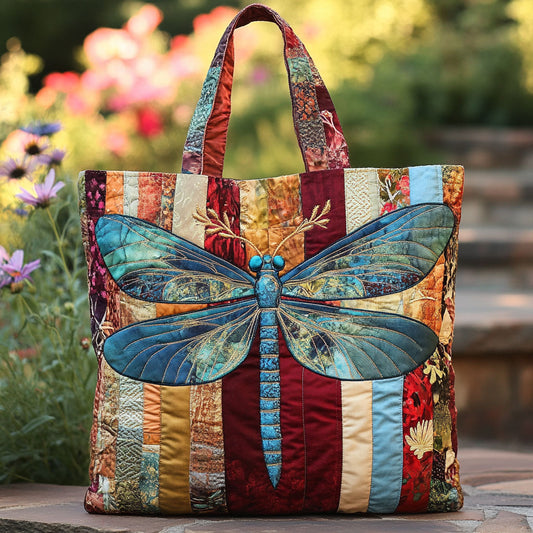 Dragonfly Spirit CW2909006CL Quilted Tote Bag