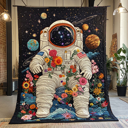 Astronaut Blooming Galaxy WU2210034CL Quilt