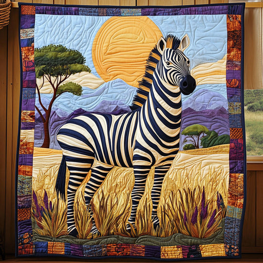 African Savannah Zebra WJ1904001CL Quilt