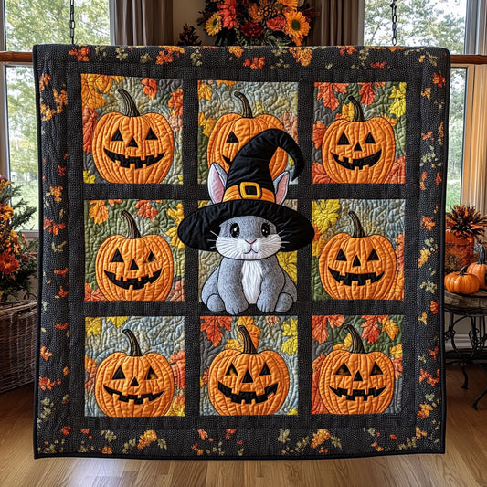 Pumpkin Patch Bunny WY1208045CL Quilt