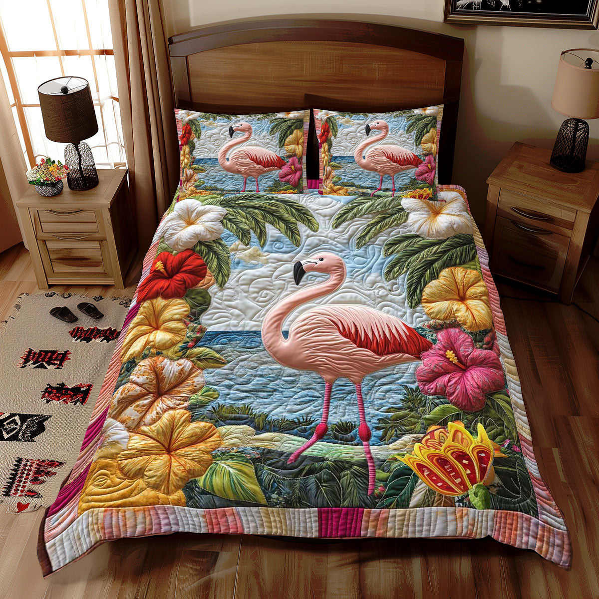 Hawaii's Flamingo WP2412050CL Duvet Cover Set