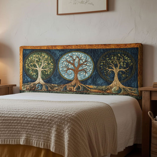 Wisdom Tree Of Life WN2012101CL Quilted Headboard Slipcover