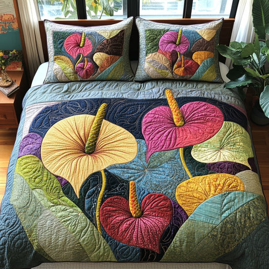 Fabric Anthurium XR1209054CL Duvet Cover Set