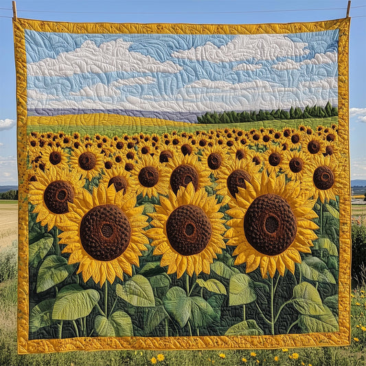 Vast Sunflower Field LT2409018CL Quilt