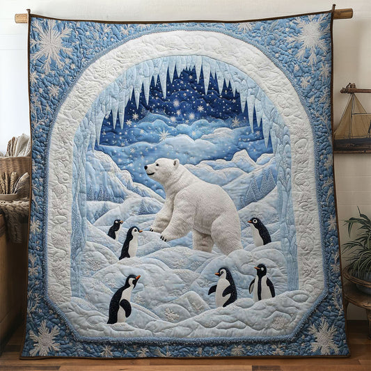 Dancing Polar Bear WN1605009CL Quilt