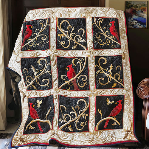 Cardinal In Royal Forest WY1902064CL Quilt