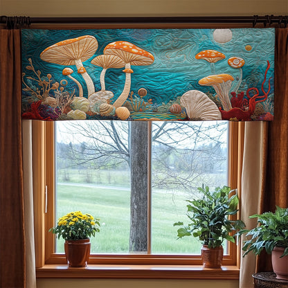 Mushroom WX1705017CL Quilted Valance