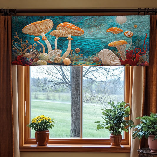 Mushroom WX1705017CL Quilted Valance