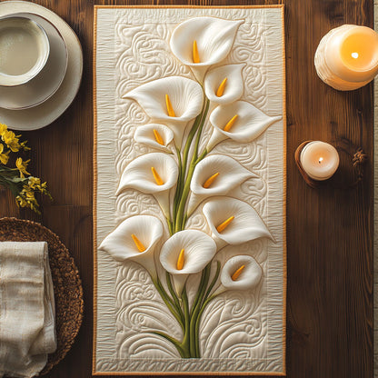 Calla Lily CW3004054CL Quilted Table Runner