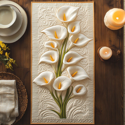 Calla Lily CW3004054CL Quilted Table Runner