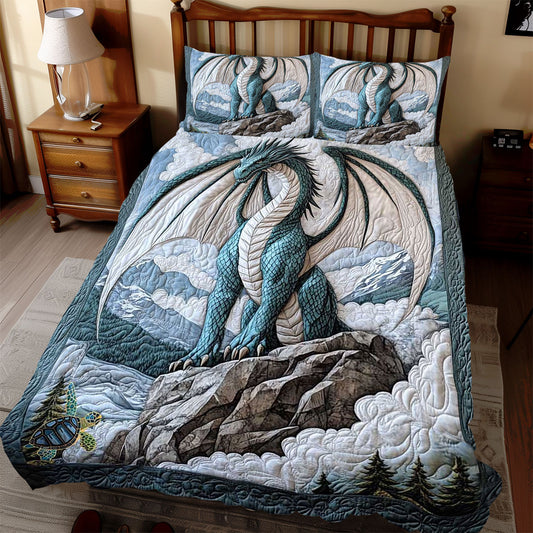 Majestic Teal Mountain Dragon WP0612029CL Duvet Cover Set