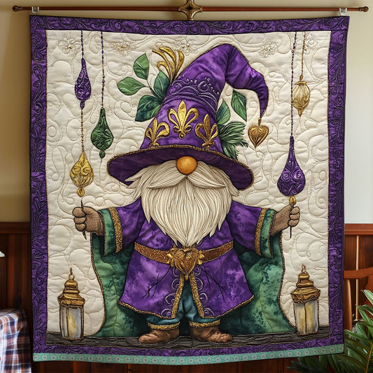 Gnome Mardi Gras WX1812017CL Quilt