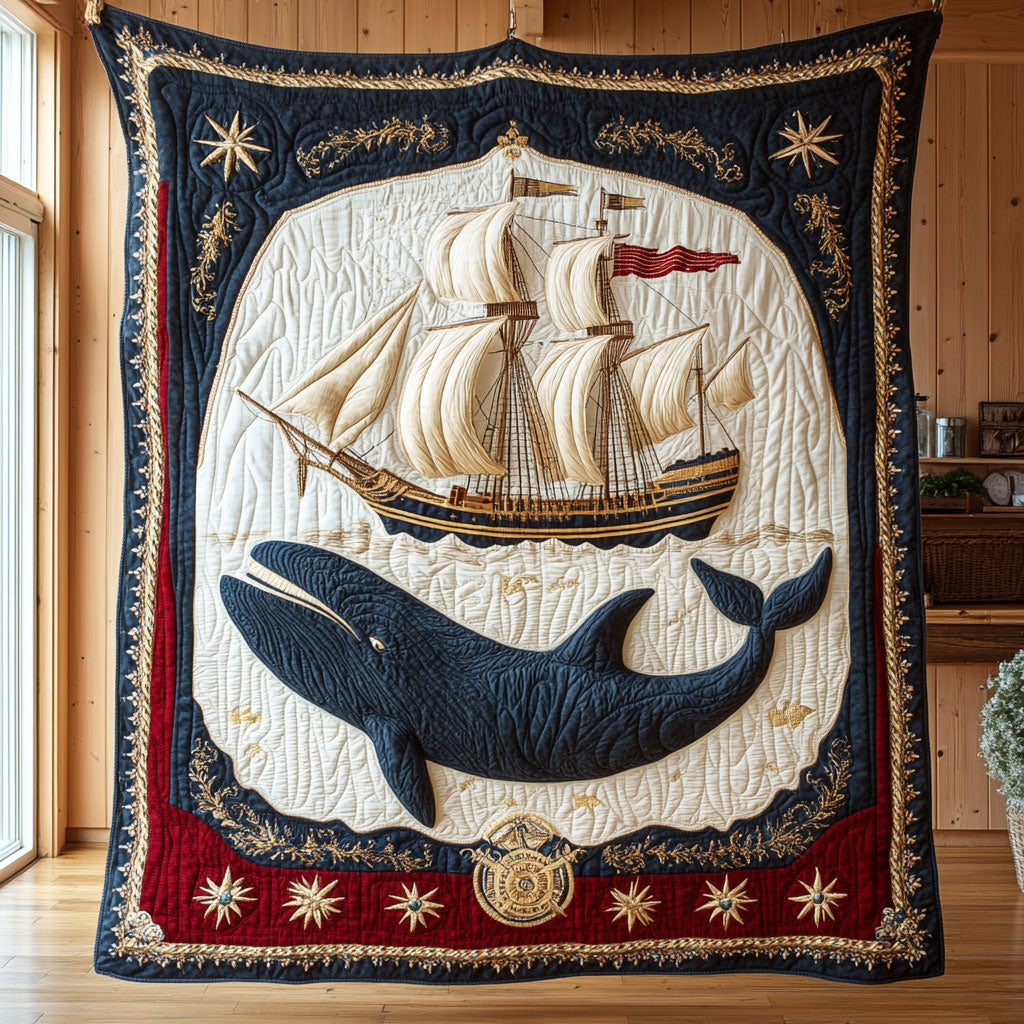Whale Ship CP2108072CL Quilt