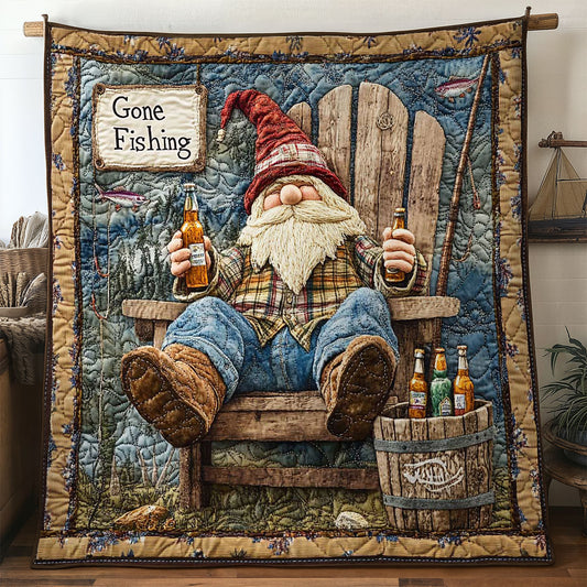 Gnome And Fish Tales WN1205054CL Quilt