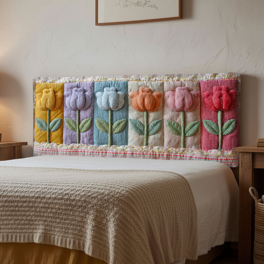 Tulip Garden CP2912021CL Quilted Headboard Slipcover