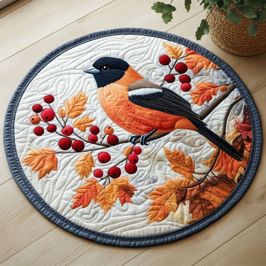 Chickadee Charm CW0407015CL Quilted Round Mat