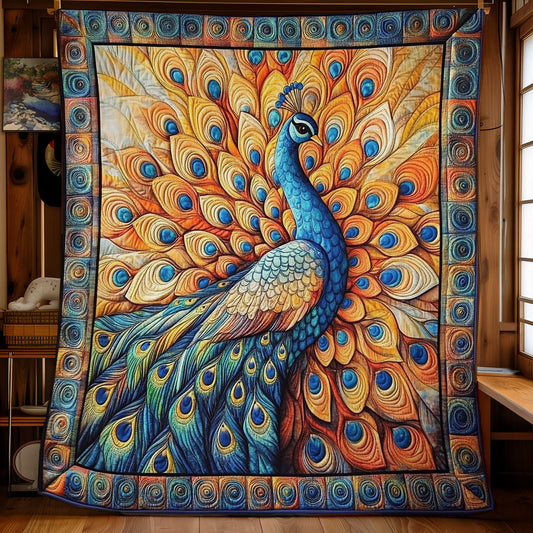 Beautiful Peacock CW1606005CL Quilt