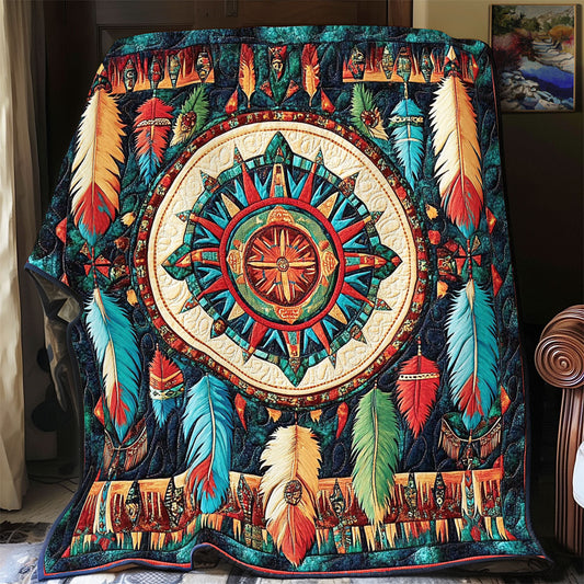 Feather Native Ameican WY2101054CL Quilt
