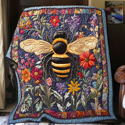 Bee In Flower WY1903006CL Quilt