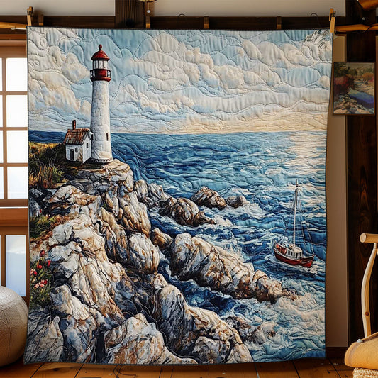 Rustic Lighthouse Scene WN2503119CL Quilt
