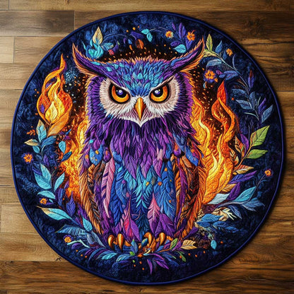 Mystical Owl WN2204041CL Quilted Round Mat