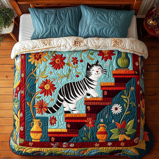 Stairway Cat WY1807058CL Duvet Cover Set