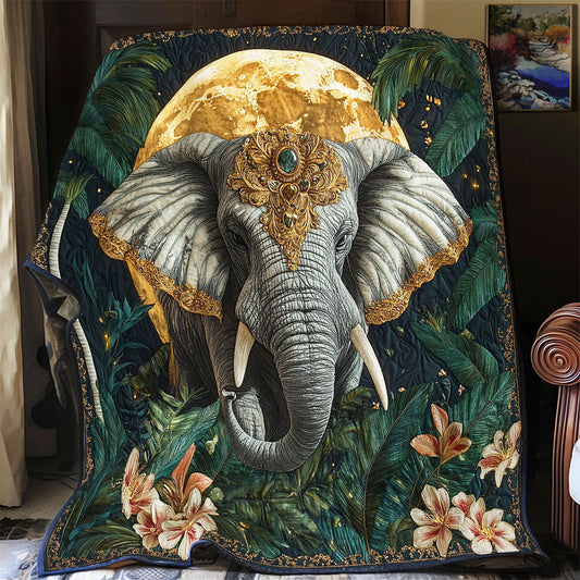 Mystic Midnight Elephant WY2301067CL Quilt