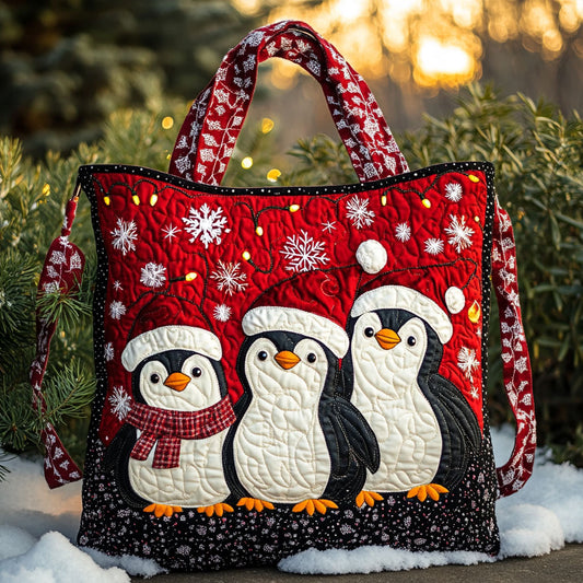 Penguin Sparkle WN0410044CL Quilted Tote Bag