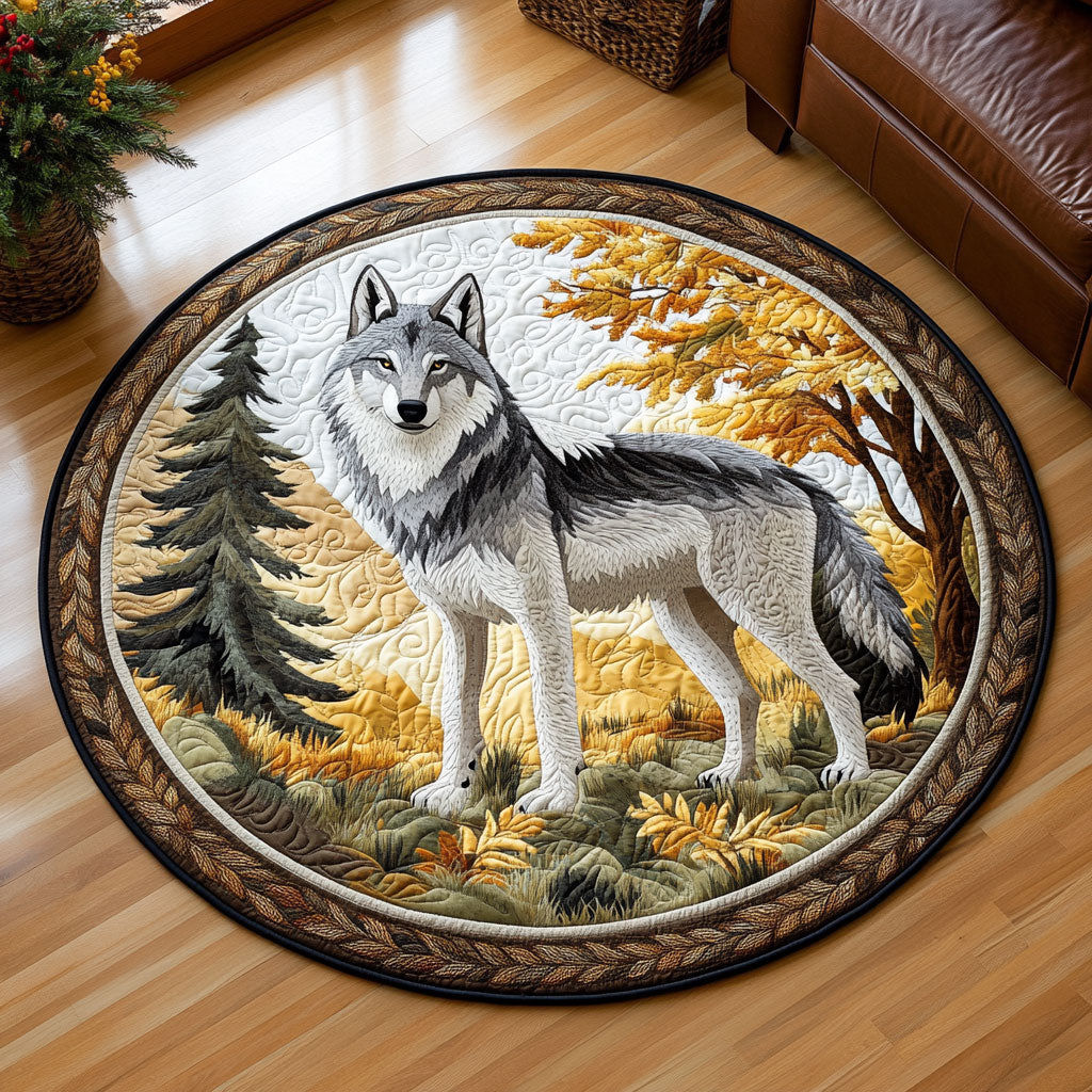 Soul of Wolf CW0608014CL Quilted Round Mat