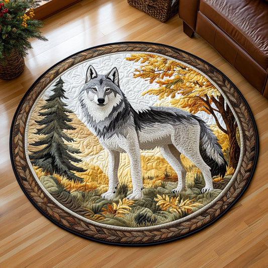 Soul of Wolf CW0608014CL Quilted Round Mat