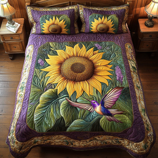 Hummingbird And Sunflower WY2201020CL Duvet Cover Set