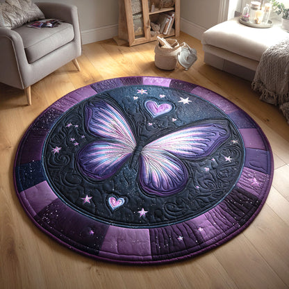 Magic Butterfly Charm CW1401090CL Quilted Round Mat