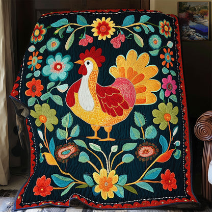 Chicken Melody CP1411035CL Quilt