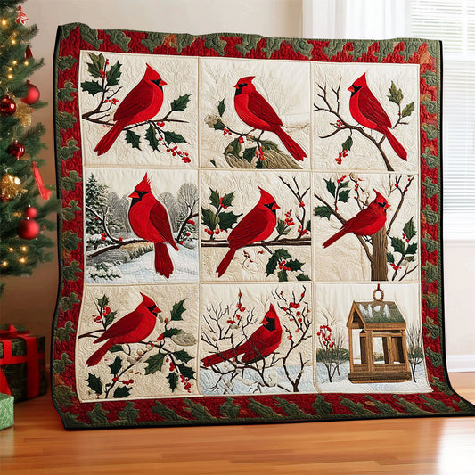 Snow Cardinal CW0711004CL Quilt