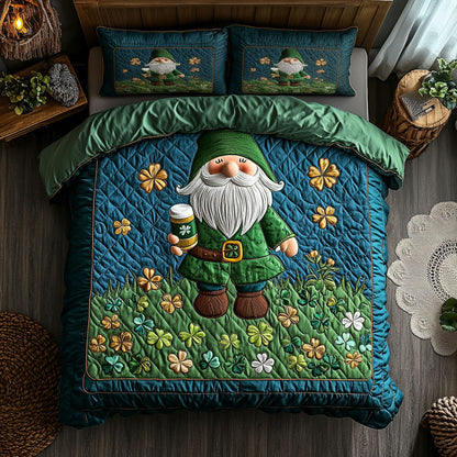 Snuggle Gnome Green WN1407079CL Duvet Cover Set