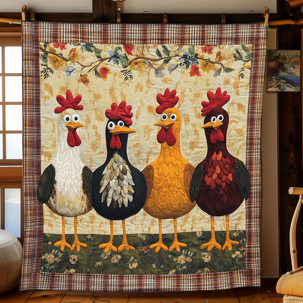 Funny Chicken WJ1803014CL Quilt