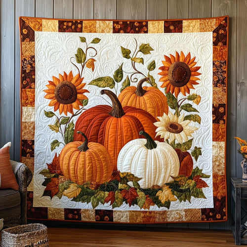 Pumpkin Sunflower Harvest Glow DH1809002CL Quilt