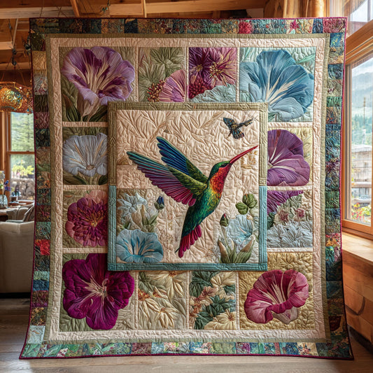 Hummingbird Bloom CW2708033CL Quilt