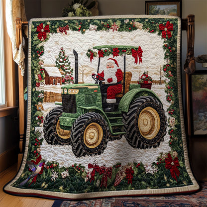 Santa Tractor Joy WN2011021CL Quilt