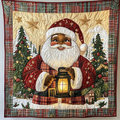 Cozy Cabin Black Santa Claus Joy WN0511011CL Quilt