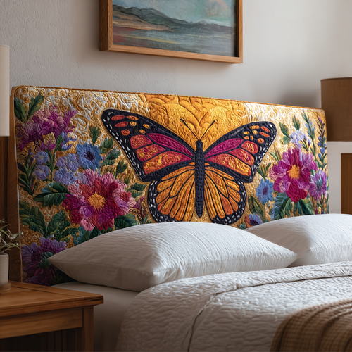Magenta Wings XR2412005CL Quilted Headboard Slipcover