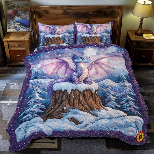Dragon In Winter WY2412031CL Duvet Cover Set