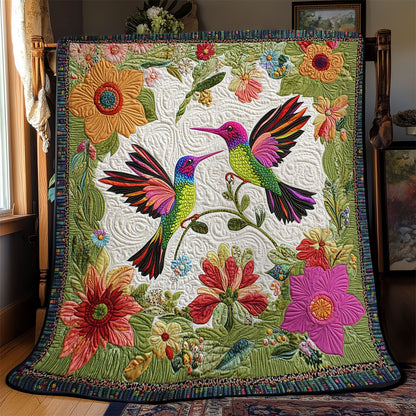 Hummingbird Couple WJ0701009CL Quilt