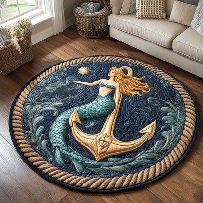 Enchanted Mermaid WN1703013CL Quilted Round Mat