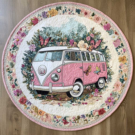 Dream Van Garden WN2105014CL Quilted Round Mat