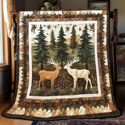 Deer Couple WP2612008CL Quilt